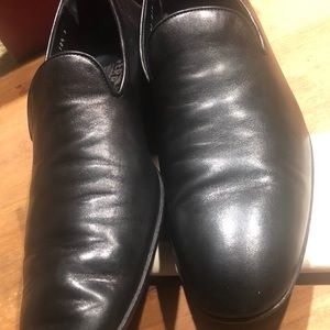 Gemini Nero Kid black slip on loafer slightly used